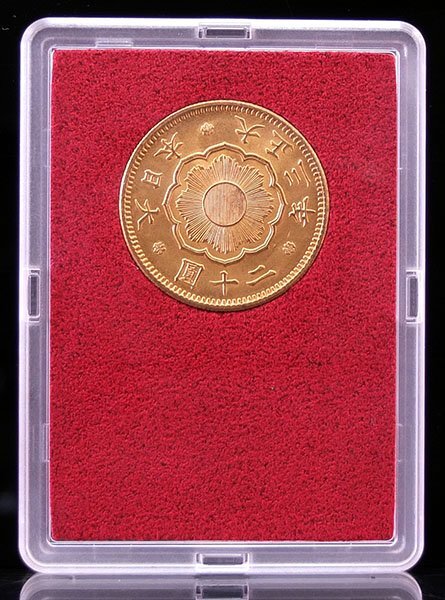 1 jpy ~[.. from .]* Ministry of Finance discharge / Taisho 3 year (1914) new 20 jpy gold coin / beautiful goods A*tm569-A51352*