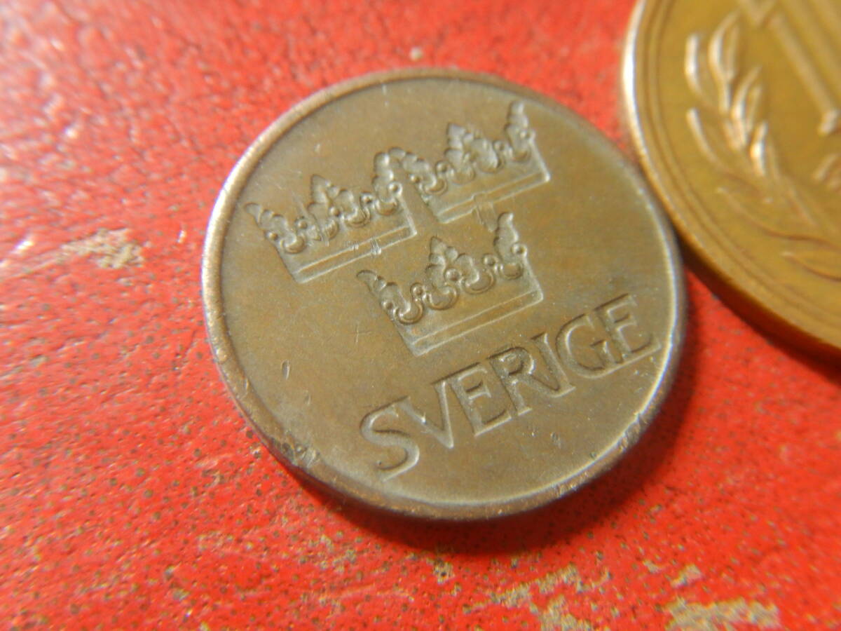 外国・スウェーデン／５オーレ青銅貨（1972年） 240501の画像3