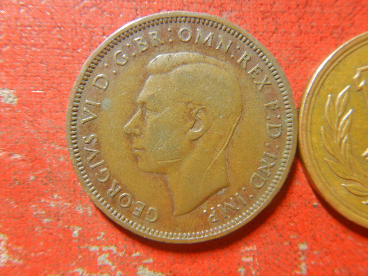 外国・イギリス／ハーフペニー青銅貨：ジョージ６世（1940年）　240513_画像1