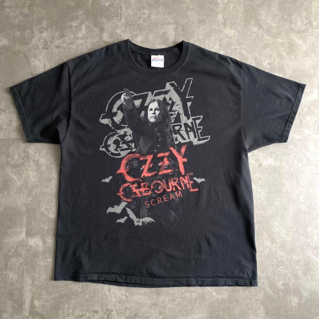 00s ビンテージ OZZY OSBOURNE オジーオズボーン 2010 SCREAM プロモ Tシャツ 黒 ブラック XL ブラックサバス Black Sabbath Korn Slipknot