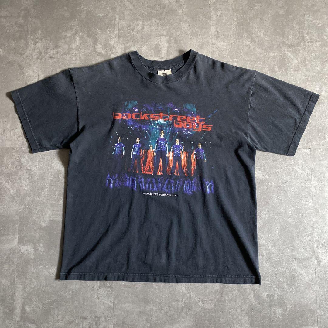 90s ビンテージ BACKSTREET BOYS BSB バックストリートボーイズ 1999 INTO THE MILLENNIUM TOUR ツアー プロモ Tシャツ 黒 ブラック XL