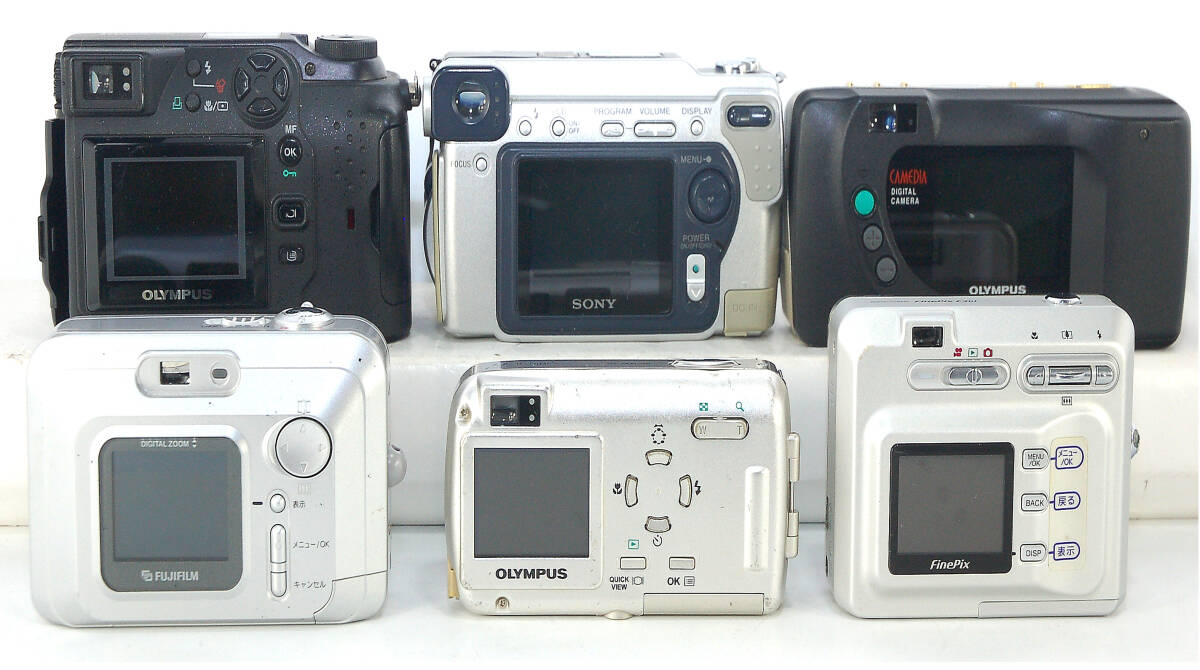 SONY　OLYMPUS　FUJIFILM　 デジタルコンパクトカメラ 6台 ジャンクセット_画像4