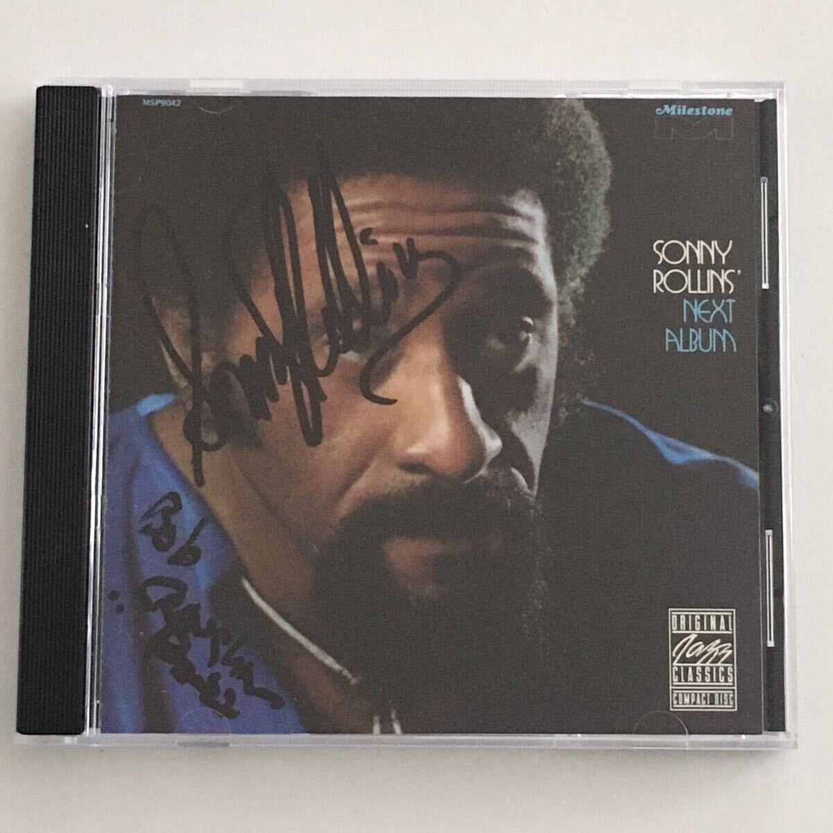 送料無料 評価1000達成記念 直筆サイン入りジャズCD Sonny Rollins “Next Album” 1CD Milestone アメリカ盤_画像1