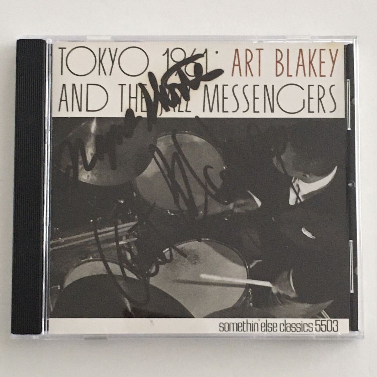 送料無料 評価1000達成記念 直筆サイン入りジャズCD Art Blakey & Jazz Messengers “Tokyo 1961” 1CD Somethin’else 日本盤_画像1
