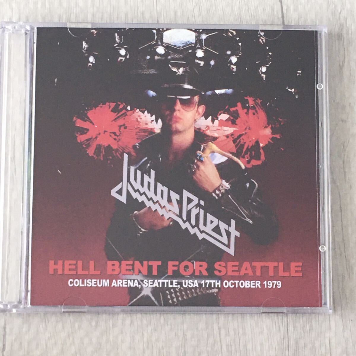 送料無料 評価1000達成記念 ロックCD Judas Priest “Hell Bent For Seattle 1979” 2CD 無記名 日本盤 _画像1