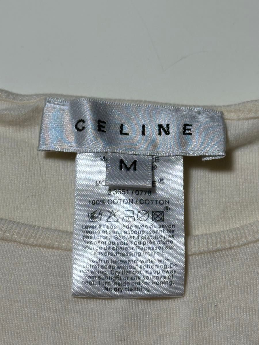 新品 未使用 CELINE(セリーヌ)ノースリーブ タンクトップ スタッズ ロゴ