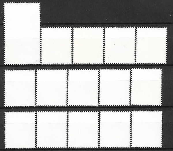 ★1983-1985年 - 東ドイツ - 「都市の紋章」5種完+5種完+5種完- 未使用(MNH)★O-717_画像2