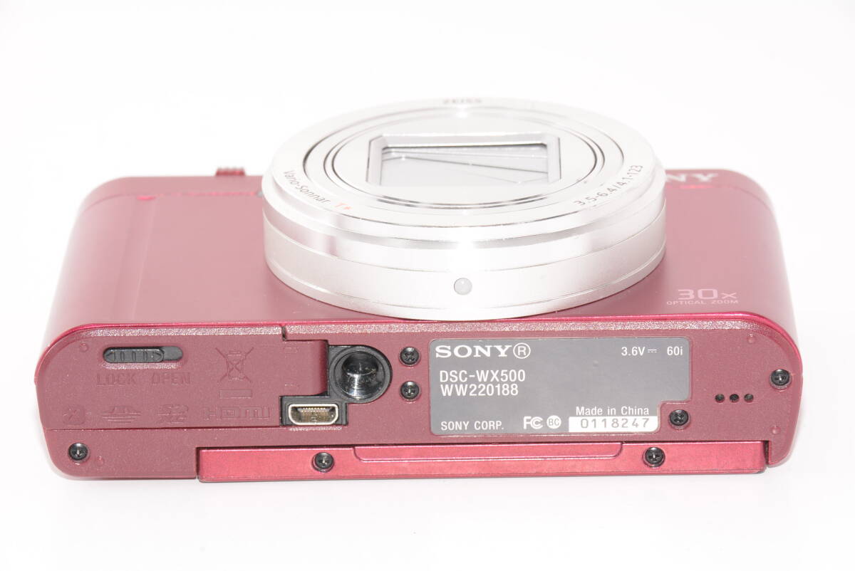 【外観特上級】ソニー(SONY) Cyber-shot DSC-WX500 レッド　#s6015_画像4