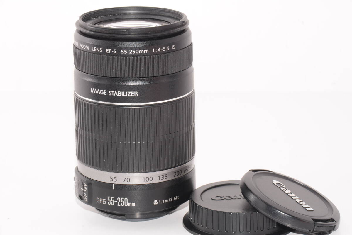 【外観特上級】Canon 望遠レンズ EF-S55-250mm F4-5.6 IS APS-C対応 #s7264の画像7