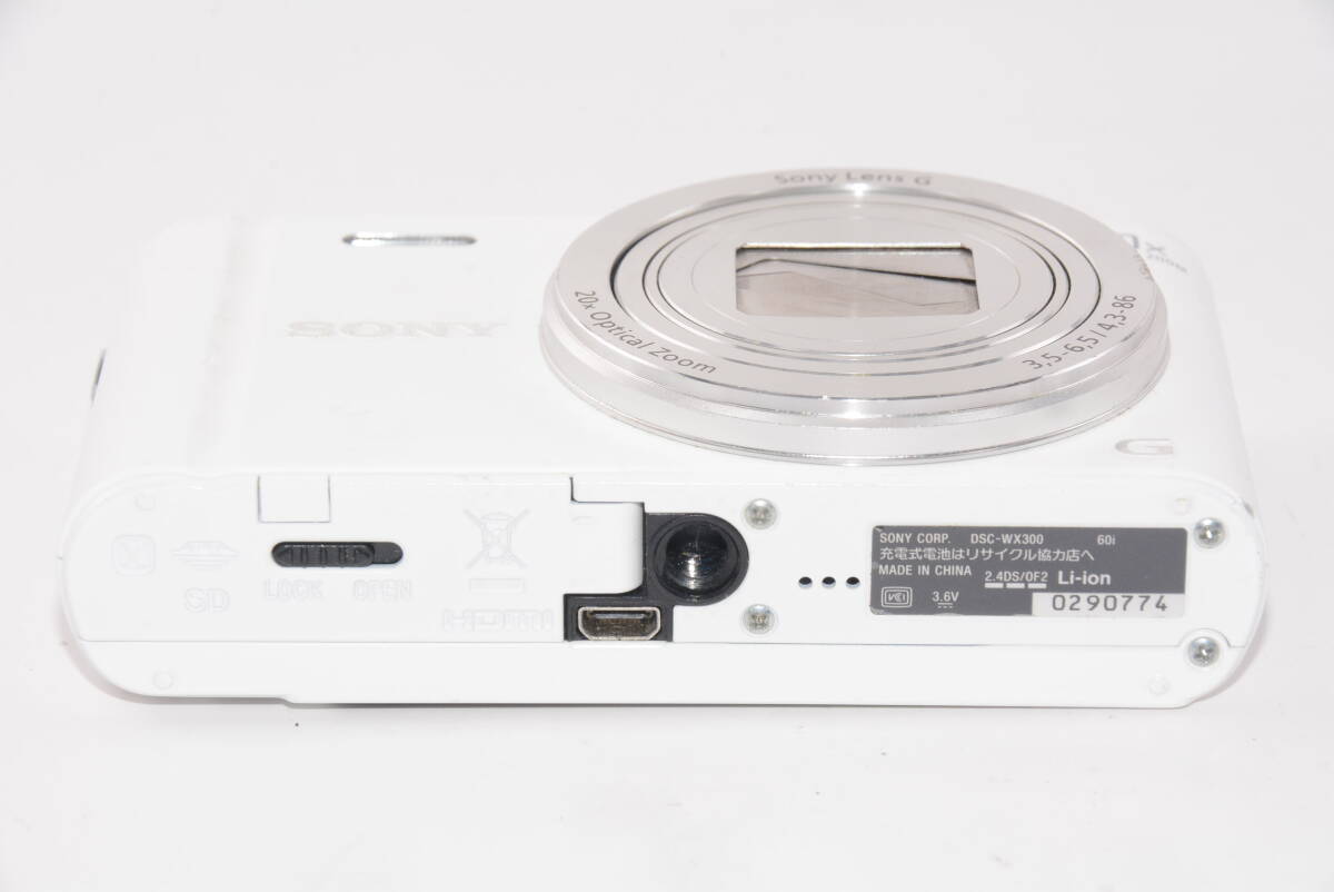 【外観特上級】SONY ソニー Cyber-Shot DSC-WX300 ホワイト　#u1579_画像4