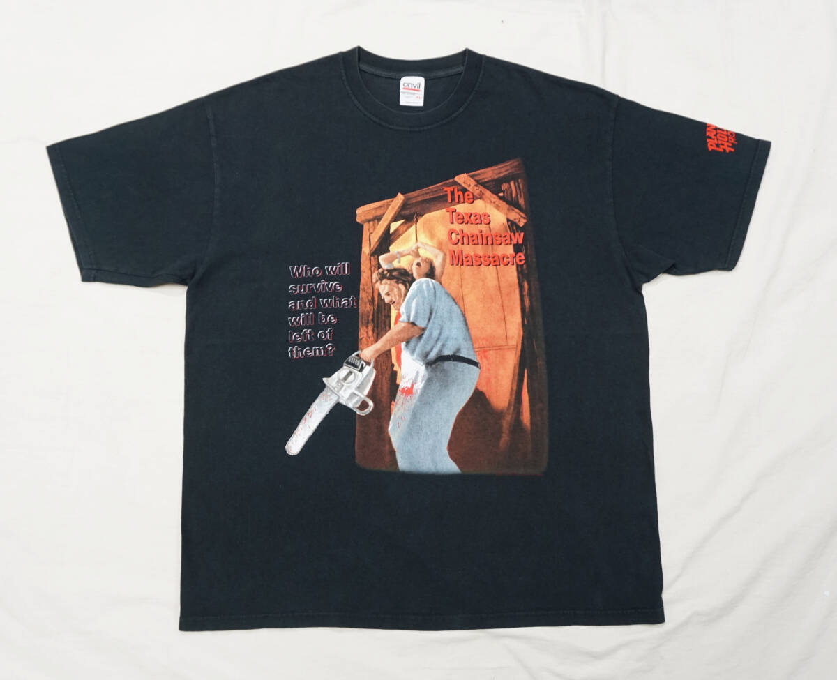 90's The Texas Chainsaw Massacre Tシャツ ホラームービー ビンテージ 映画 Rob Zombie Friday the 13th Ed Gein 悪魔のいけにえ SAW_画像1