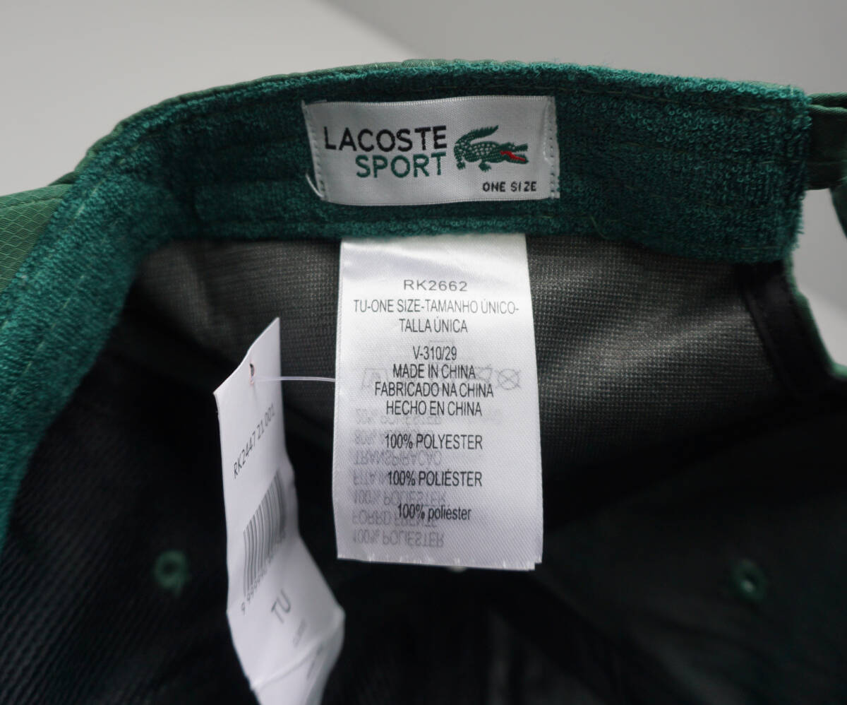 新品 LACOSTE SPORT キャップ ラコステ スポーツ LACOSTE IZOD Tennis 90's テニス ビンテージ_画像6