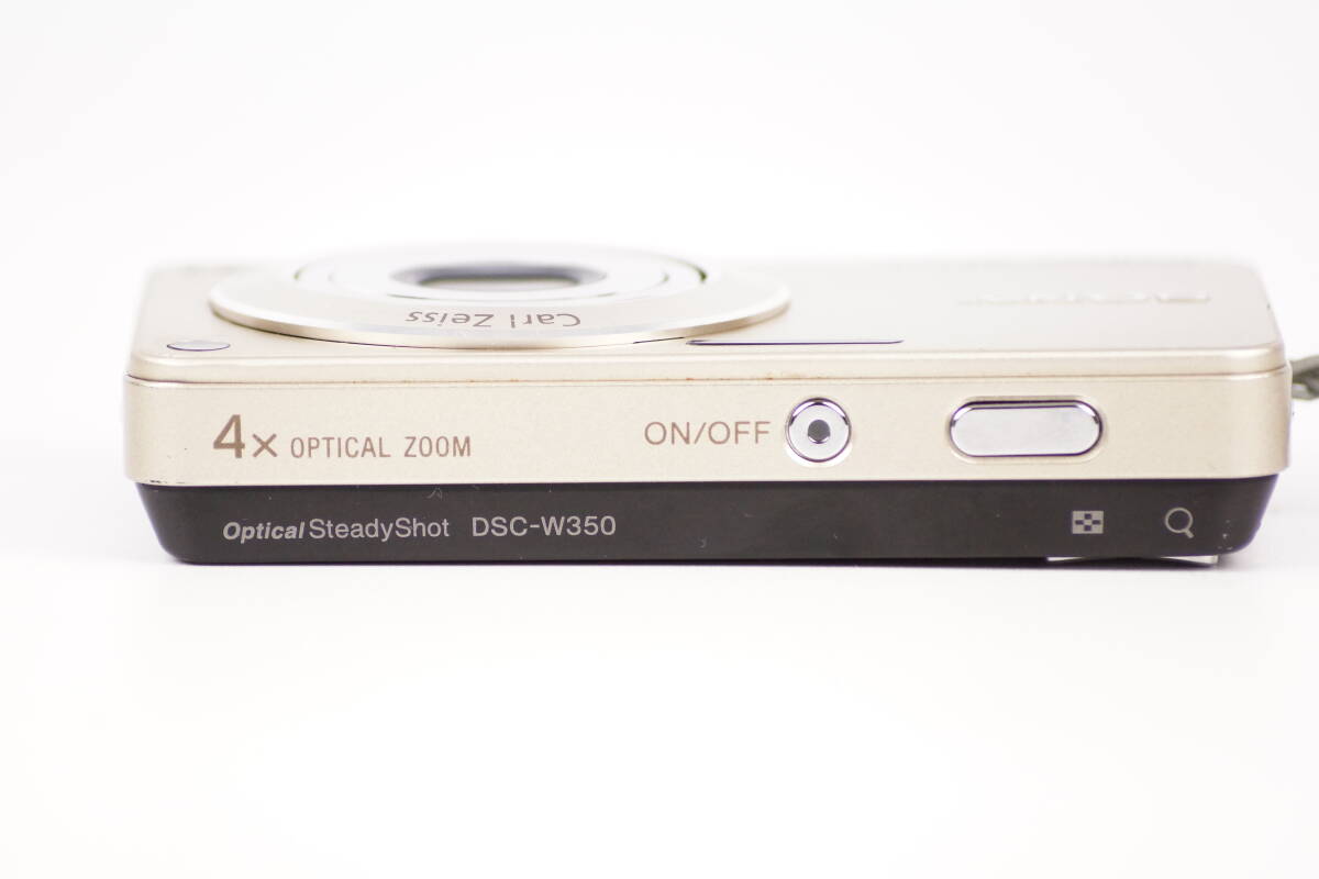 ■ 美品 ■ ソニー SONY Cyber-shot DSC-W350 シャンパンゴールドボディ コンパクトデジタルカメラ バッテリー付き 0789 _画像8