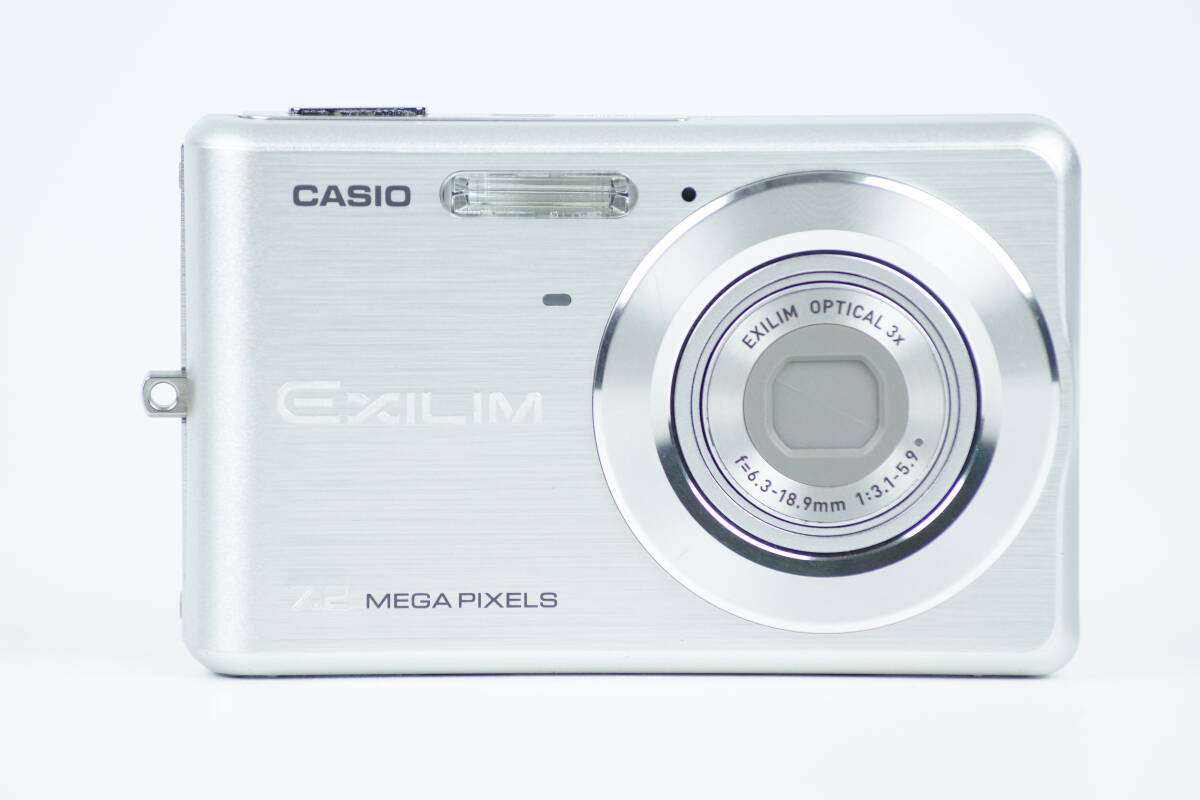 ■ 美品 ■ カシオ CASIO EXILIM EX-Z77 シルバーボディ コンパクトデジタルカメラ バッテリー付き 4431_画像3