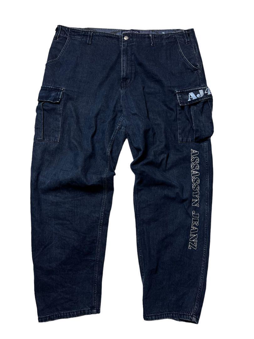 00s Assassyn Jeanz baggie cargo denim 麻神 XXL アサシン 00s Assassyn Jeanz baggie cargo denim 麻神 XXL アサシン