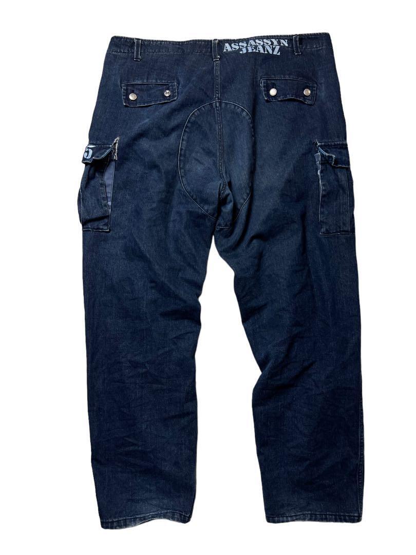 00s Assassyn Jeanz baggie cargo denim 麻神 XXL アサシン 00s Assassyn Jeanz baggie cargo denim 麻神 XXL アサシン