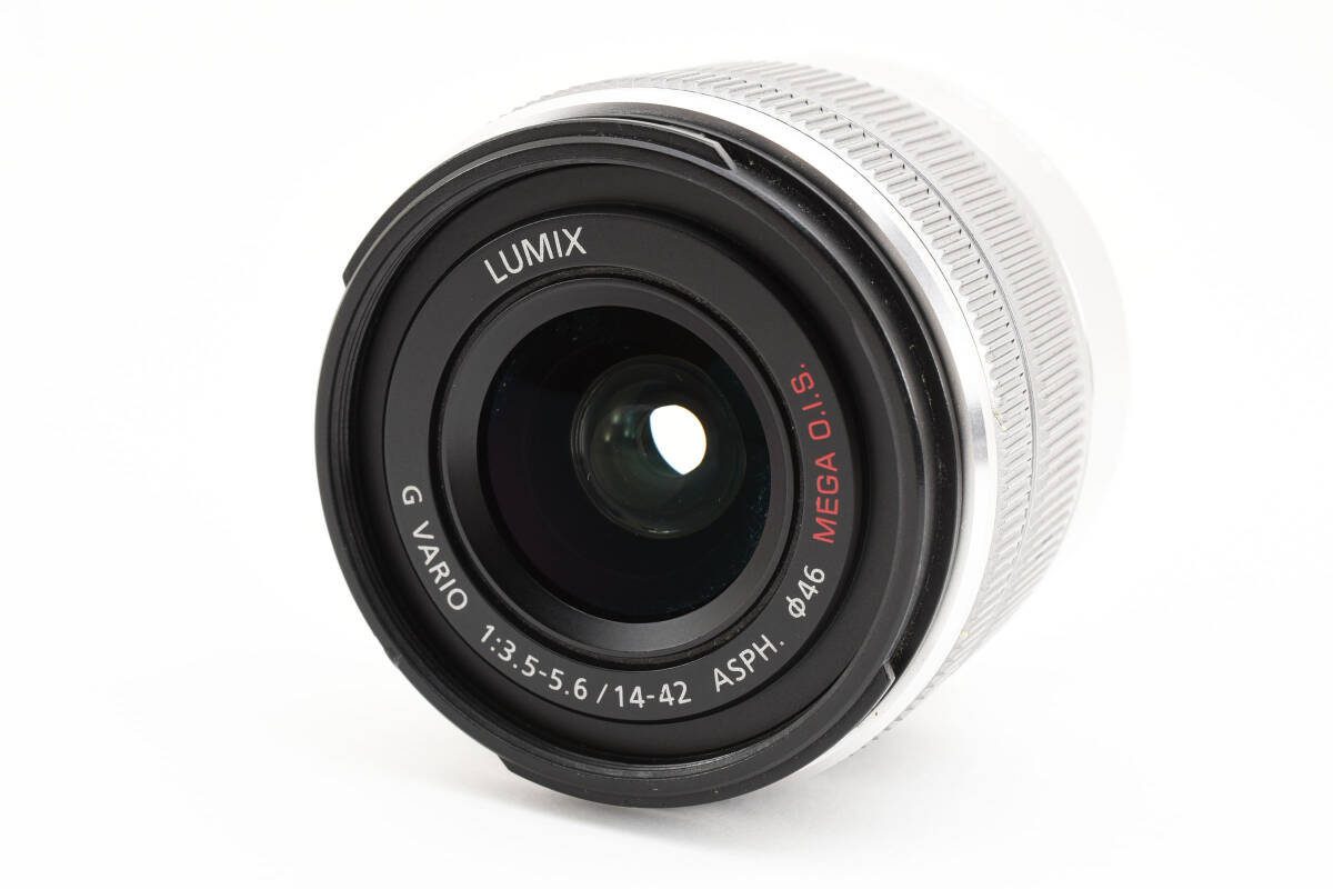 【美品】Panasonic パナソニック ルミックス G VARIO 14-42mm/F3.5-5.6 II ASPH./MEGA O.I.S. シルバー H-FS1442A-S #2122227_画像2