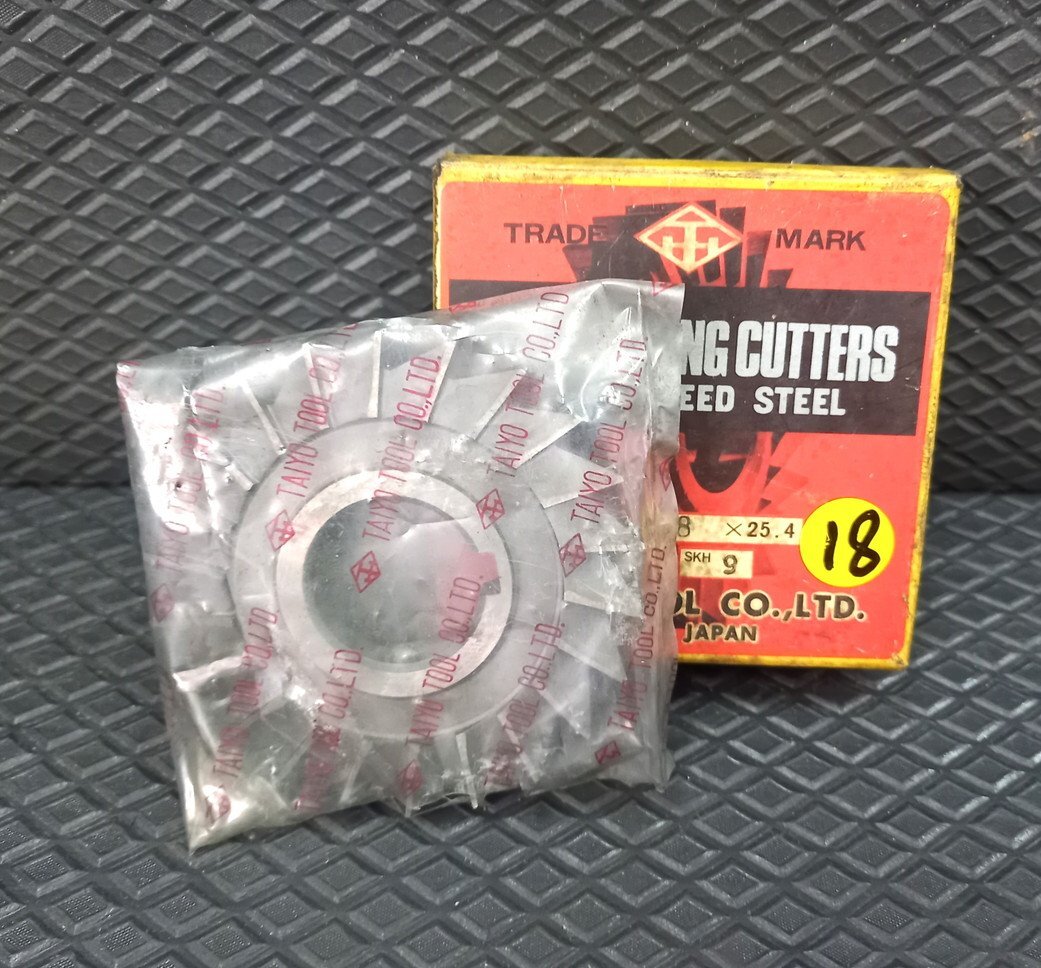 ★送料安185円! タイヨーツール サイドカッター Φ75ｘ厚8ｘ穴25.4mm NT22 SKH9 ⑱◆ 横フライス フライス 刃物 カッター TAIYO_画像1