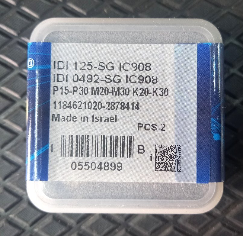 ★ イスカル 140° カムドリル用ヘッド IDI 125-SG IC908 未使用◆ 送料安185円！ 交換 ミーリング フライス ISCAR 汎用穴加工用ヘッド_画像2