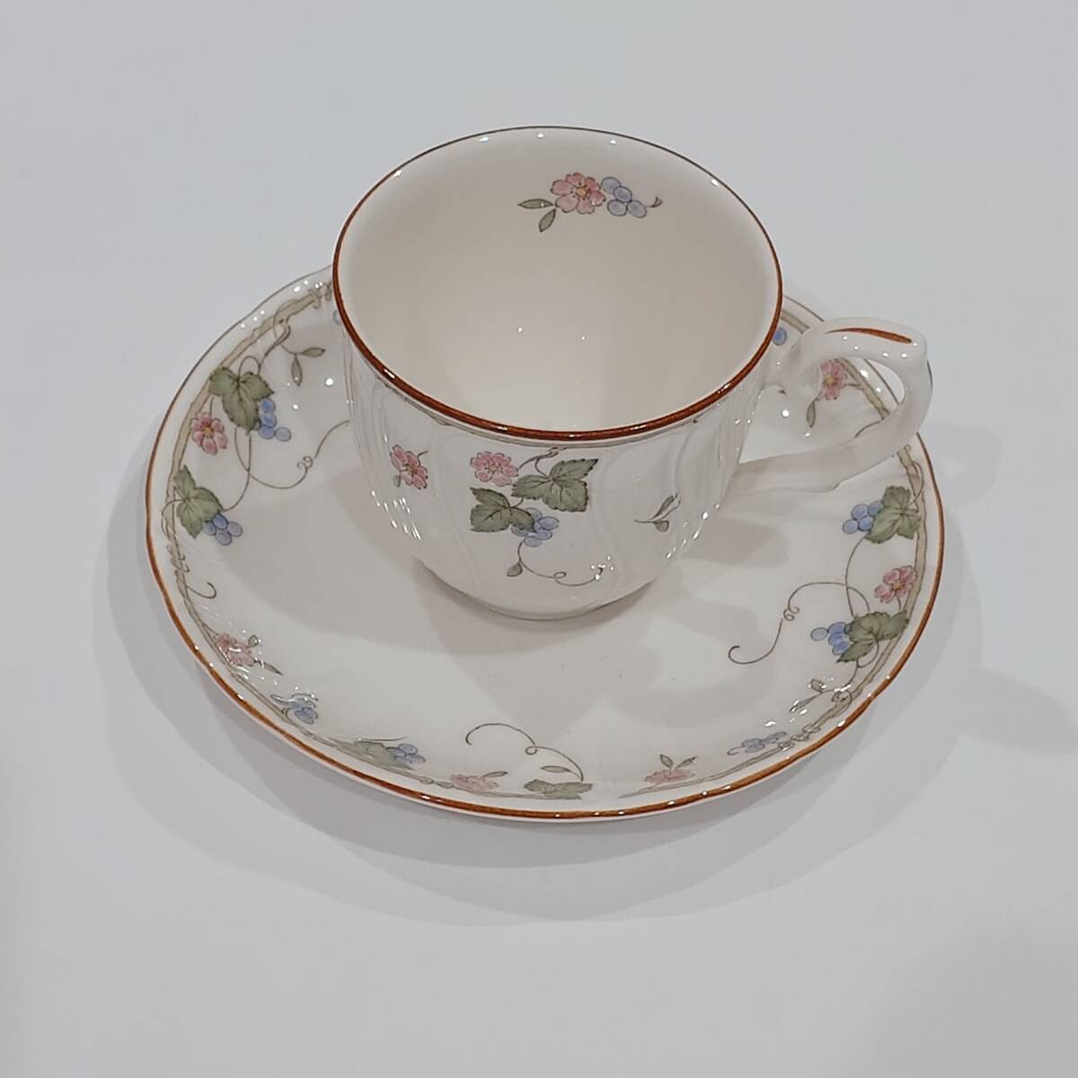 宅急便送料無料　Noritake　CRAFTONE　ノリタケ　クラフトーン　コーヒーカップ&ソーサー　1客　珈琲椀皿　陶器　食器　中古　匿名配送_画像1