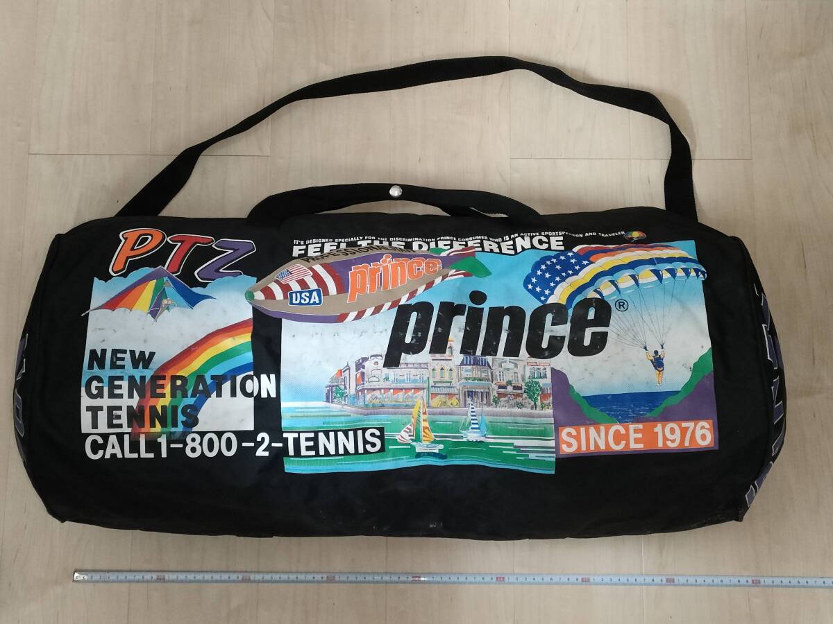 ◆平成レトロ◆ PRINCE プリンス 大型ドラムバッグ テニス ラケット 中古の画像1