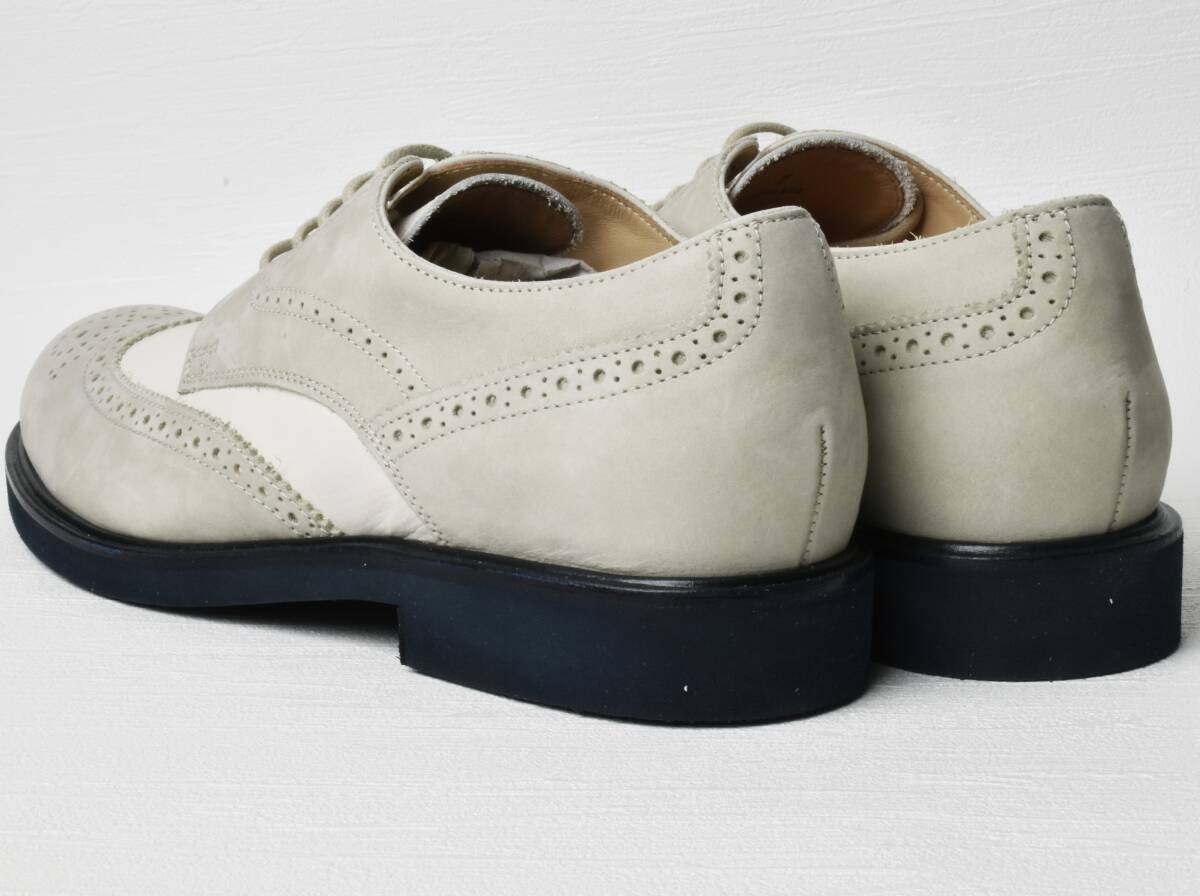 11,6万【TOD'S トッズ 新品】◇新鮮な大人らしさを演出◇白スニ代わりに使える一足◇軽やか上品,楽ちんコンビレザーウィングチップシューズ_画像3