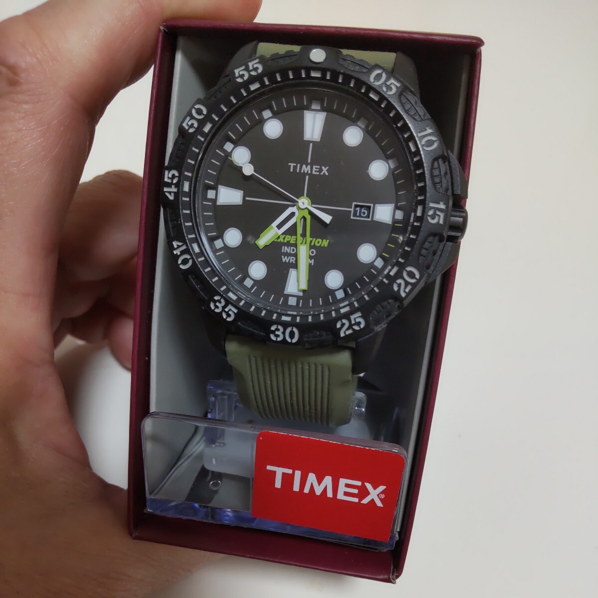  use little ... beautiful goods wristwatch TIMEX EXPEDITION INDIGLO WR50M