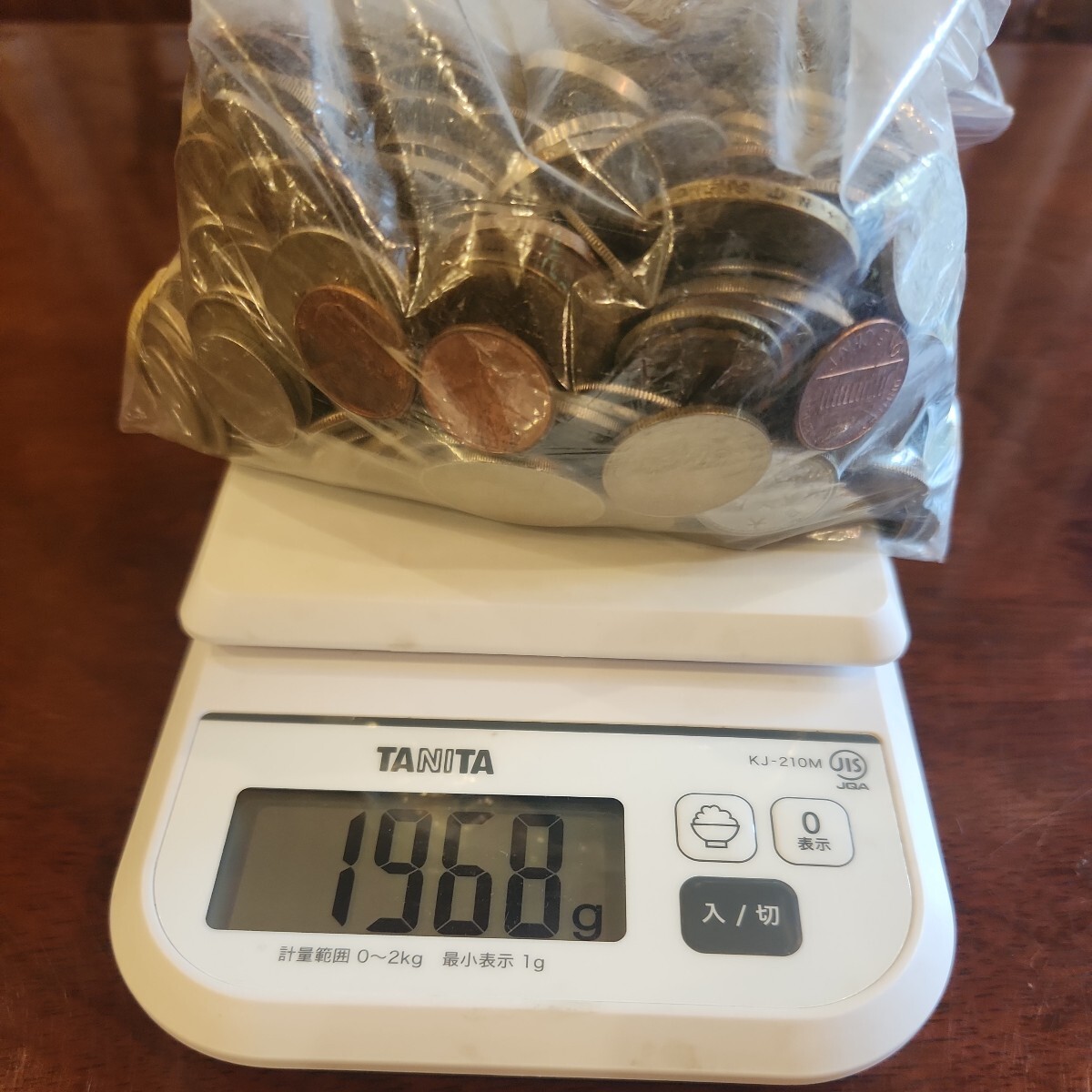 外国銭 硬貨 外貨 古銭 コイン 企業城下町での整理品 大量 まとめて 重量1968g_画像7