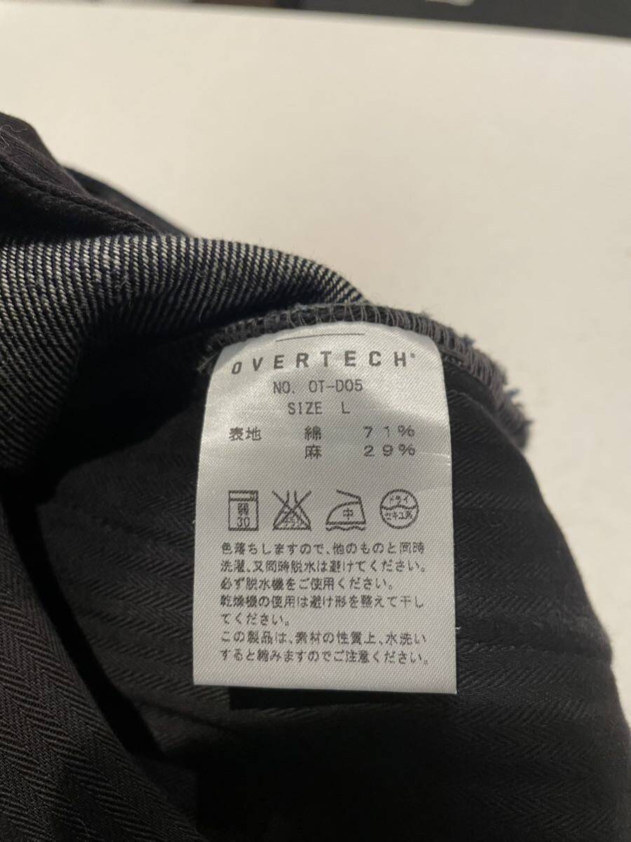 美品 OVERTECH オーバーテック デニム パンツ Heavy Oz Defensible Denim 14.5oz Linen Riders Fit ヘビーオンス リネン バイカー 旧車　L_画像10