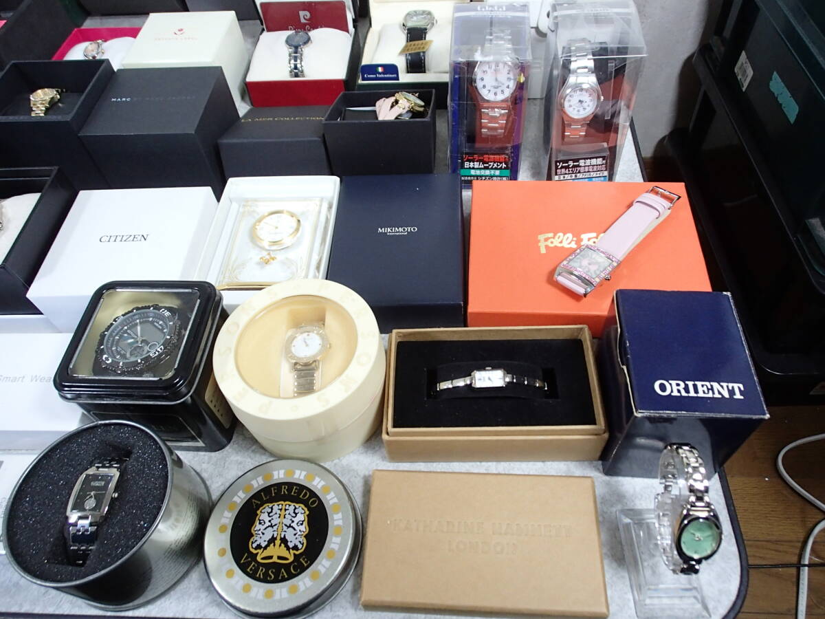 箱入り腕時計 大量 28点 5.7kg セット まとめ SEIKO/CITIZEN/ORIENT/DIESEL/MARC JCOBS/NIXON/VERSACE/pierre cardin/KATHARINE HAMNETT 他_画像10