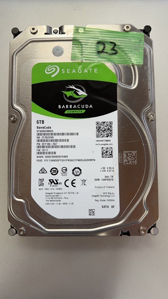  6TB 　ST6000DM003　Seagate BarraCuda 3.5インチ 内蔵HDD　SATA600_画像1