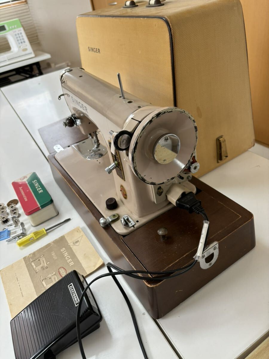  super rare singer direct line sewing machine 227U1, antique singer sewing machine SINGER operation verification singer sewing machine 