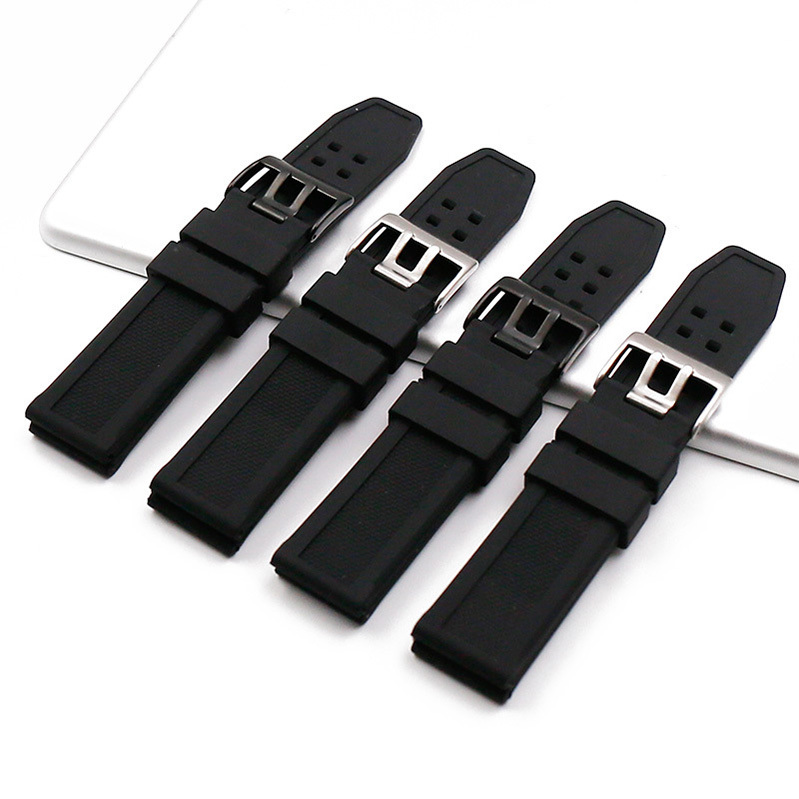 LUMINOX ルミノックス 腕時計 交換 ベルト バンド ブラック 黒 バックル 23mm ラバー 対応可 時計 取付幅23mm 互換品 ネイビーシールズ の画像5
