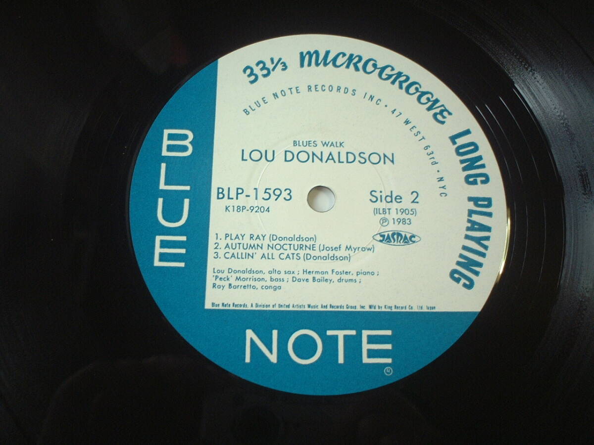 ◎国内BLUE NOTE MONO盤◎LOU DONALDSON/BLUES WALK / 寺島氏推薦_画像5