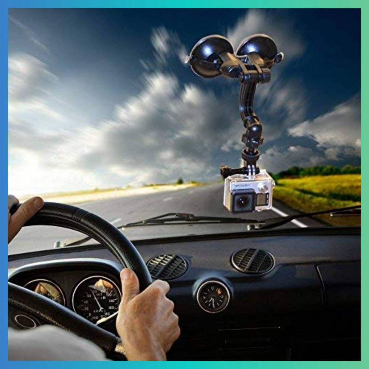 吸盤式車載カメラマウント Gopro 吸盤スタンド 高品質 安全設計 吸盤式車載カメラマウント Gopro 吸盤スタンド 高品質 安全設計