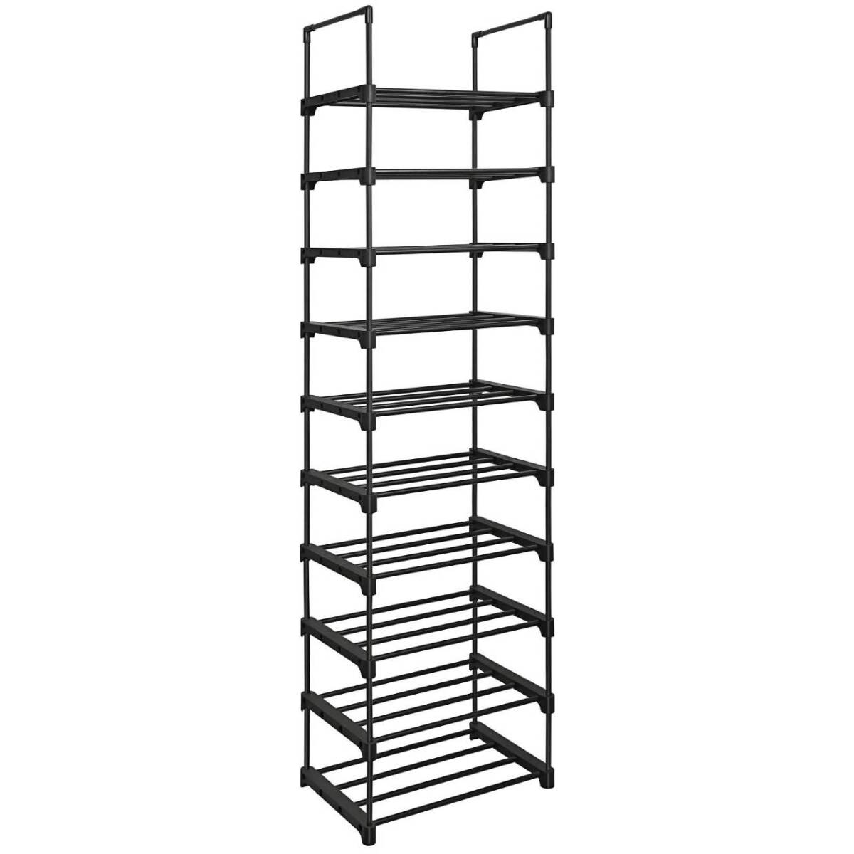  high capacity. 10 step shoes rack, many. shoes . storage possibility 