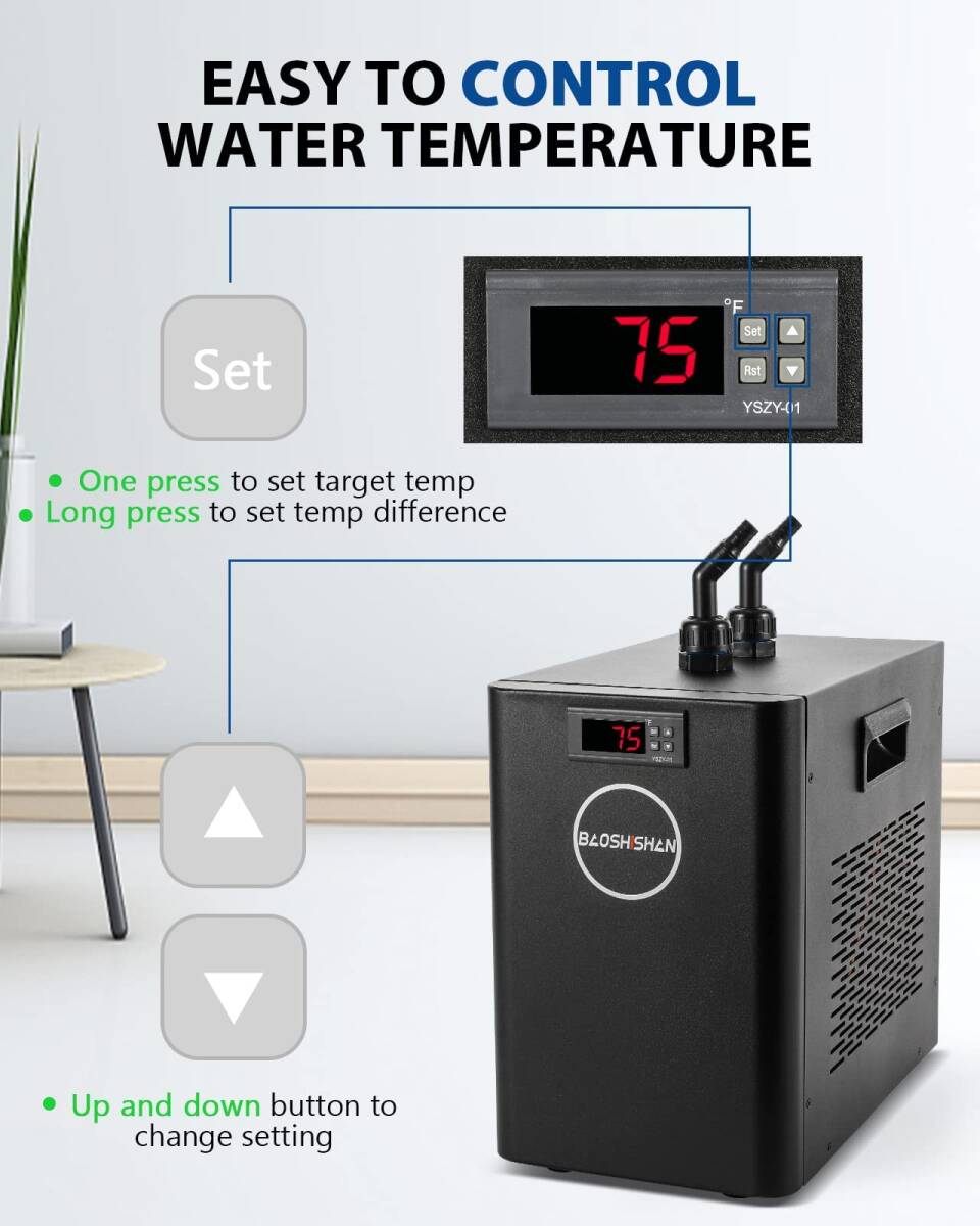  температура воды регулировка возможность маленький размер аквариум вода кондиционер 