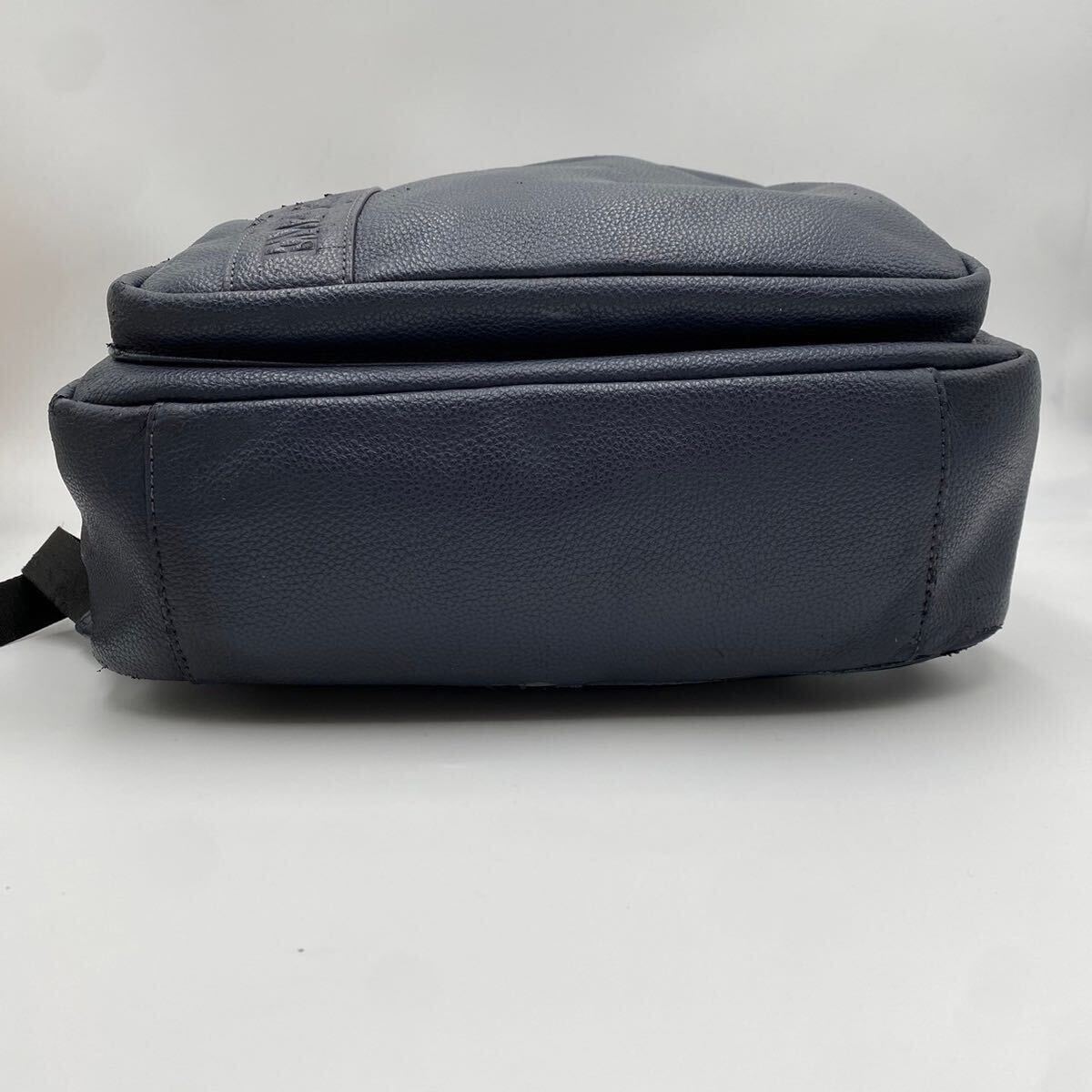 EMPORIO ARMANI Emporio Armani Logo type вдавлено . бизнес кожа рюкзак рюкзак Day Pack мужской темно-синий темно-синий 
