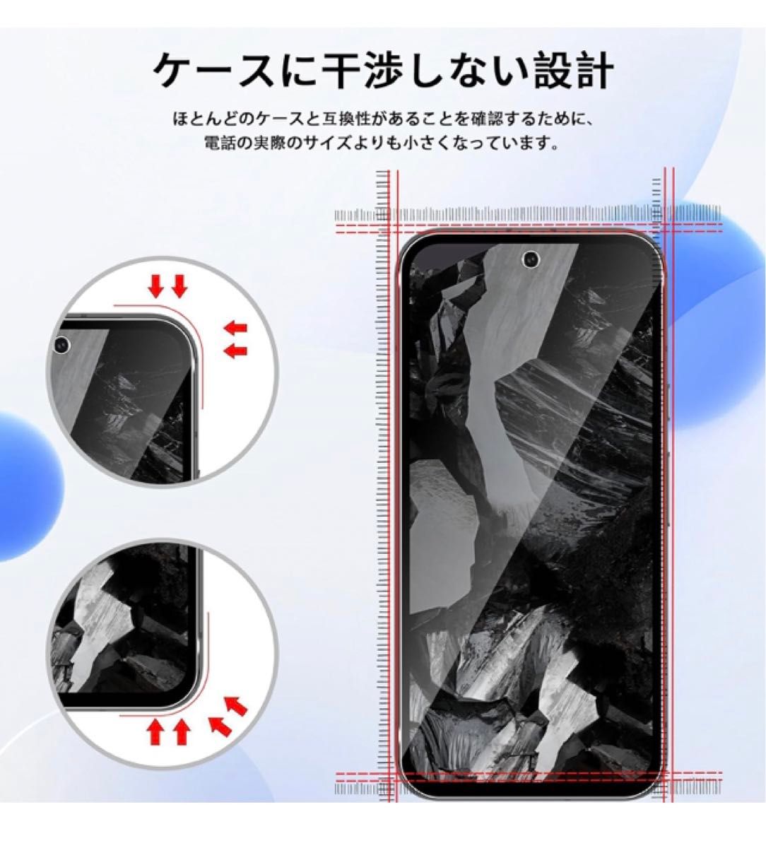 For Google Pixel 8A ガラスフィルム(2枚)+カメラフィルム2枚 AUDASO 強化ガラス 液晶保護フィルム 