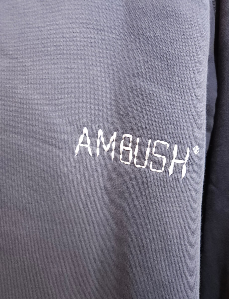 AMBUSH アンブッシュ スエット トレーナー メンズL ロゴ刺繍 オーバーサイズ BMBA006S21FLE001_画像4