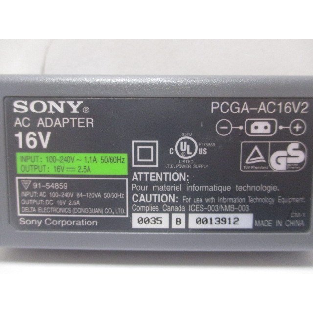 AD34107★ソニー SONY★ACアダプター★PCGA-AC16V2★保証付！即決！_画像2