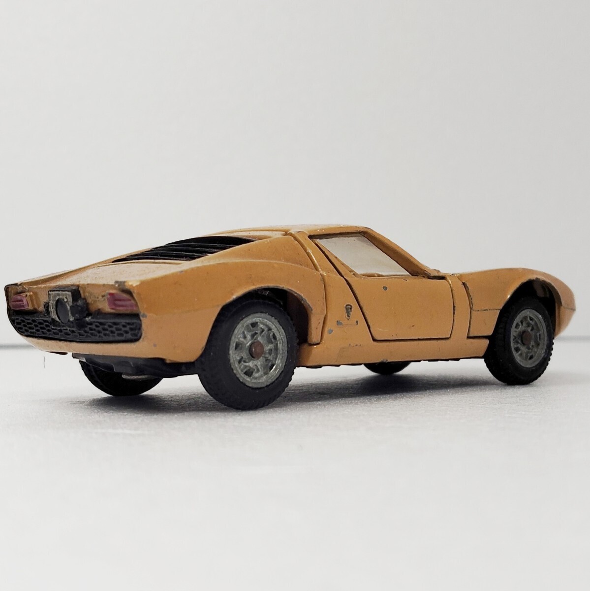 当時物 Mebe toys ランボルギーニ ミウラ P400 イタリア製 イタリア車 Lamborghini メーベ ミニカー オレンジ A-20 ギミック 1円〜 051515_画像2