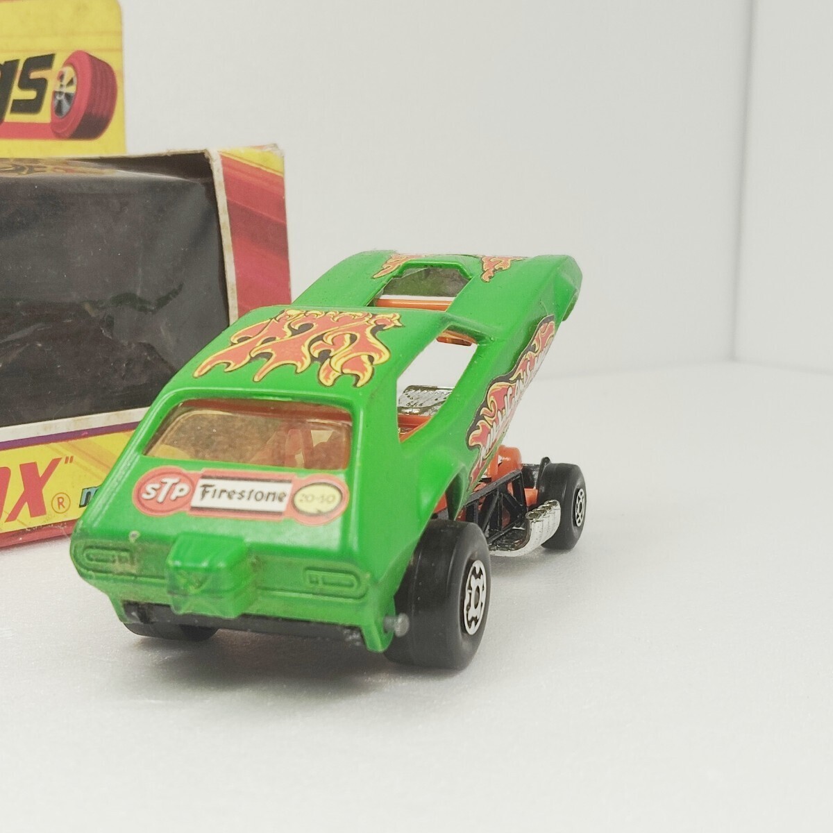 マッチボックス　matchbox speed kings 　キングサイズ　ドラッグカー　当時物　milligans mill カマロ　ベース　FUNNY CAR 1円〜 051413_画像2