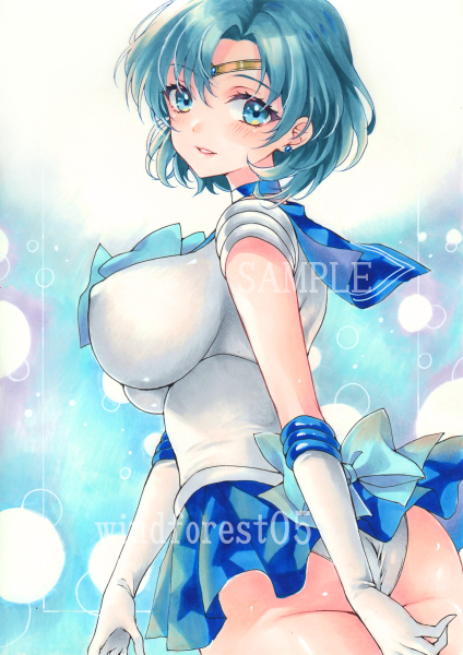  sailor Mercury автограф такой же человек ручные иллюстрации A4 кент бумага 