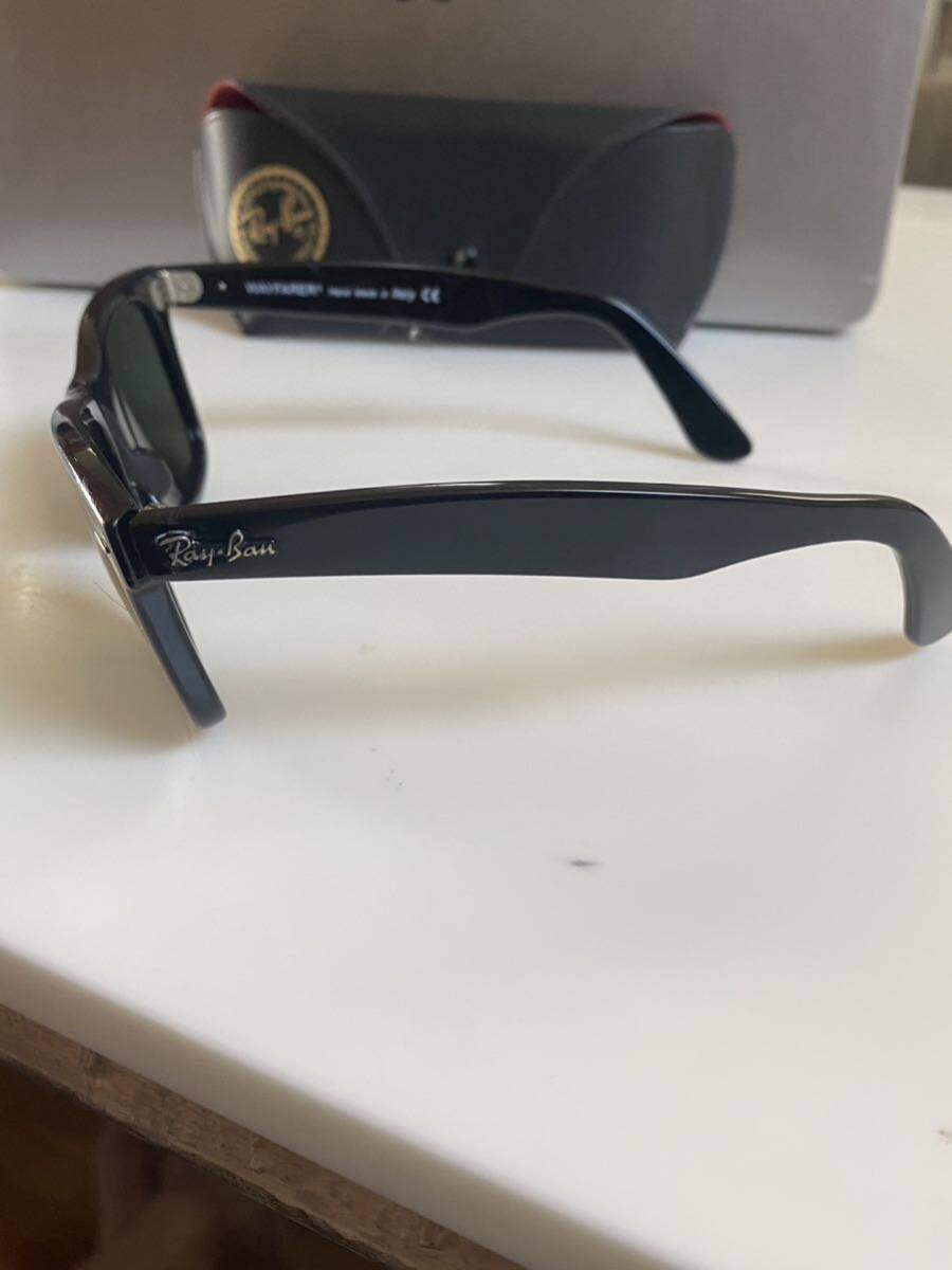 00’s RayBan WAYFARER ボシュロム レイバン ウェイファーラー/エボニー/ブラック/ITALY/イタリア製 ハンド メイド イタリーの画像8