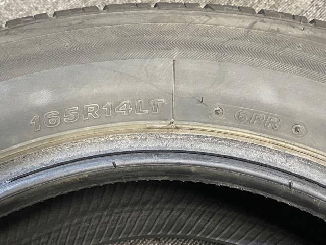 BRIDGESTONE V600 165R14 LT 6PR 20年製 14インチ 夏タイヤ 4本セット (ブリヂストン_画像5