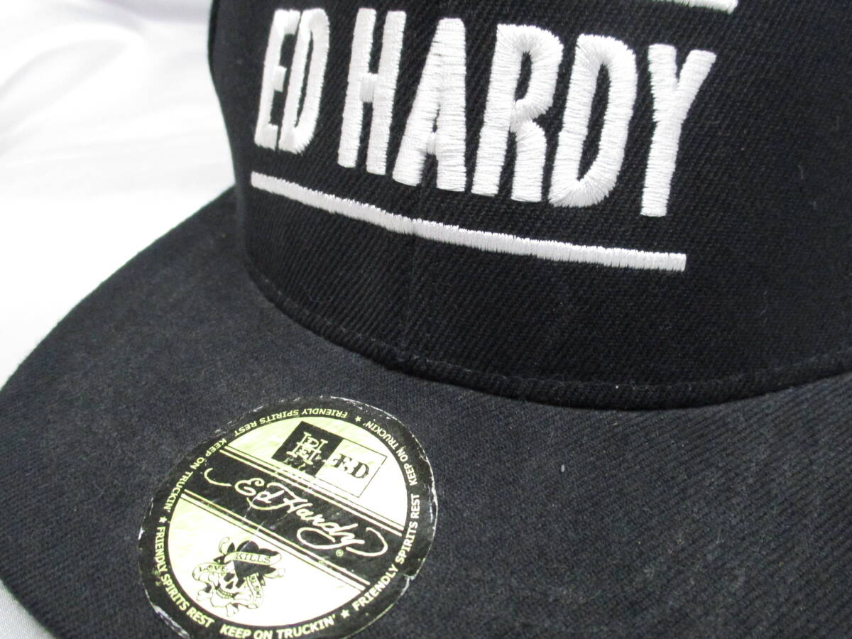 ☆中古 帽子 DON ED HARDY ドンエドハーディ BTS×OFFICIAL MD キャップ 2点セット 黒_画像3