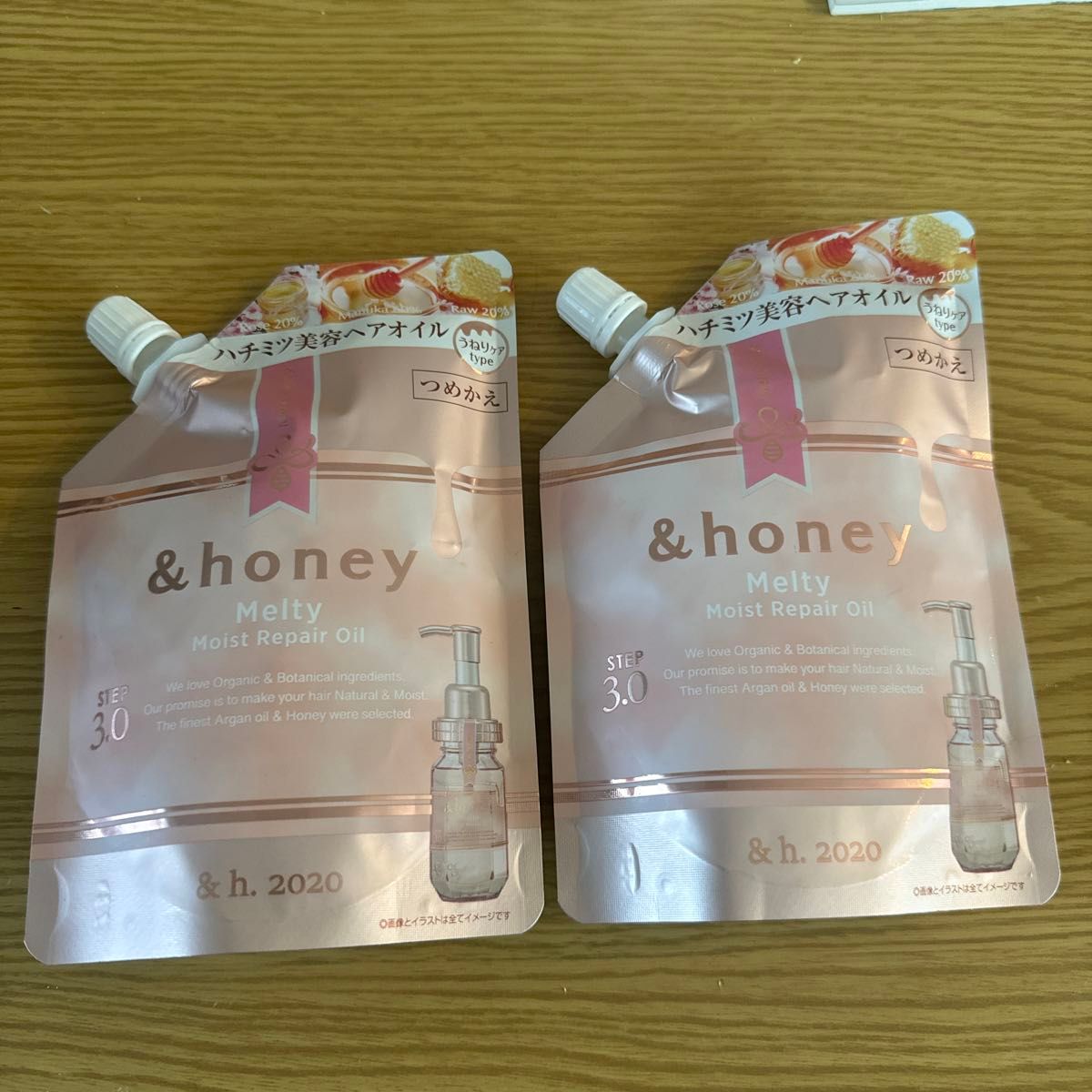 【2つセット】&honey アンドハニー　メルティ　モイストリペア　ヘアオイル3.0 詰め替え　詰替　つめかえ　2個