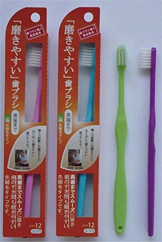 磨きやすい歯ブラシ(奥歯まで)先細 1P*12本入り_画像2