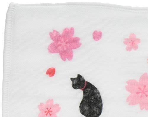  circle all (Maruzen).8 -ply gauze handkerchie cat 28×28cm